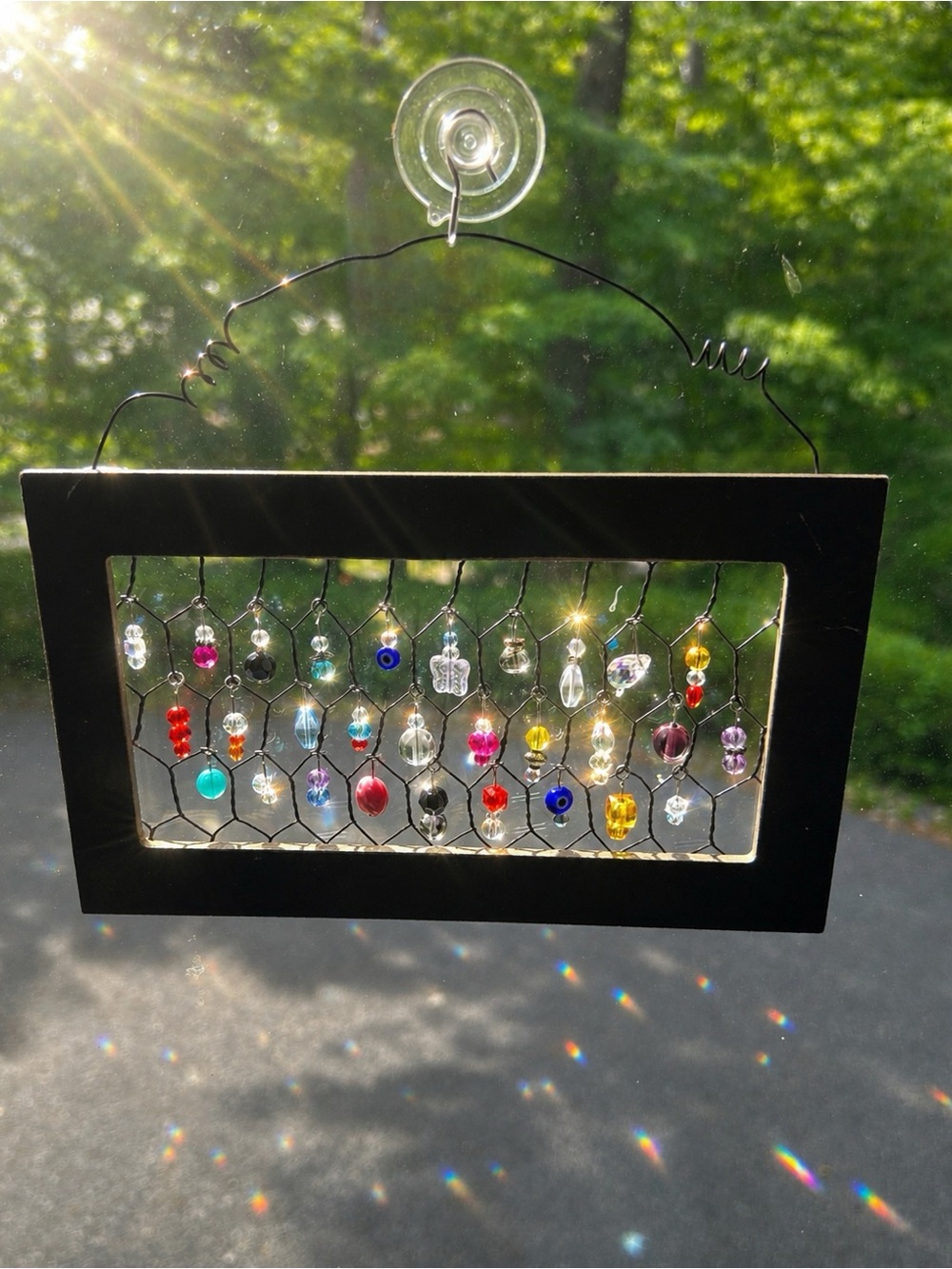 Handmade Beaded Suncatcher Windchime - Multi Color